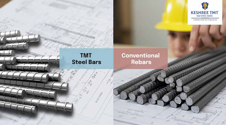 TMT Steel Bars vs. Conventional Rebar: Which is Better for Modern Construction ?
